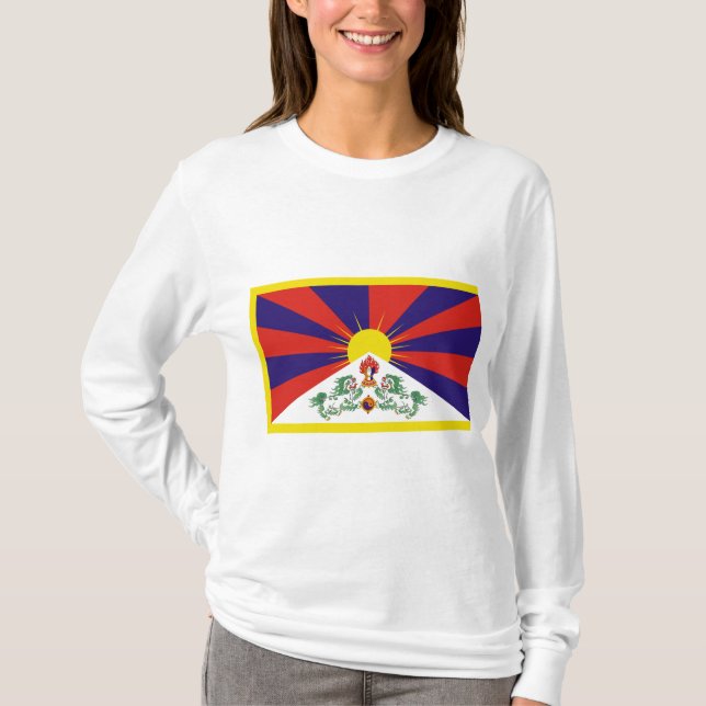 tibetische Flagge T-Shirt (Vorderseite)