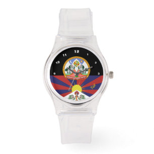 tibetische Flaggenüberwachung, tibetische Mode / B Armbanduhr