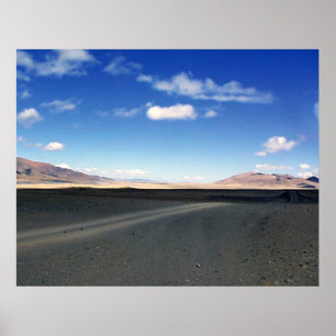 Tibetische Hochebene Auf dem Weg zum Berg Kailash Poster
