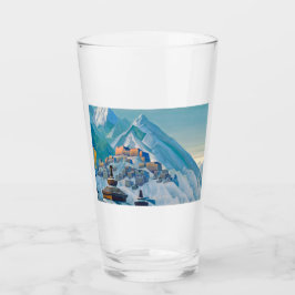 tibetische Landschaft im Himalaya-Gebirge Glas
