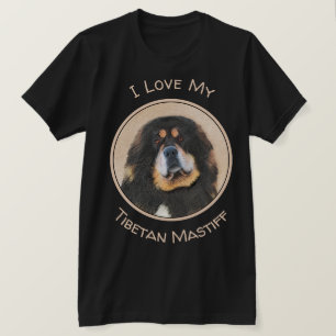 Tibetische Maskenmalerei - Niedliche Hundekunst T-Shirt