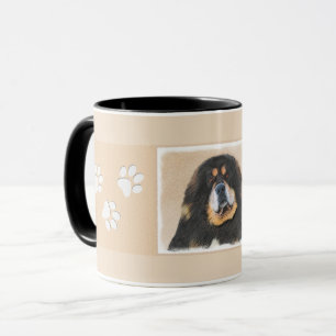 Tibetische Maskenmalerei - Niedliche Hundekunst Tasse