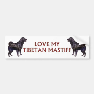 tibetische Mastiff-Liebe Autoaufkleber