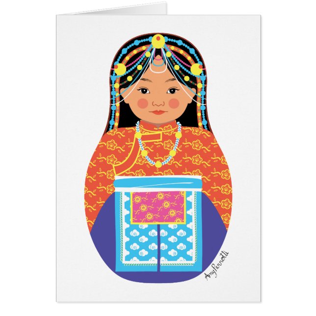 Tibetische Matryoshka-Karte (Vorne)