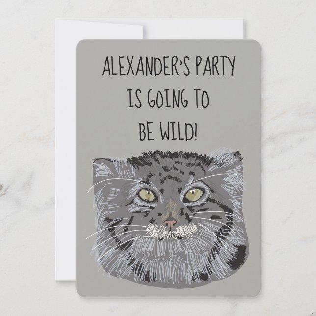 Tibetische Party Einladung für Katzen wild lebende (Vorderseite)