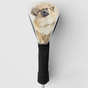 Tibetische spanische Malerei - Niedliche Hundekuns Golf Headcover