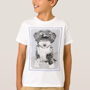 Tibetische Terrier-Malerei - Niedliche Hundekunst T-Shirt