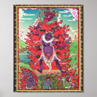 Tibetische Thangka Ekajati Kunst Poster