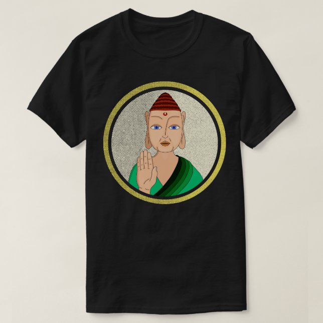 Tibetischer Buddha 1 T-Shirt (Design vorne)