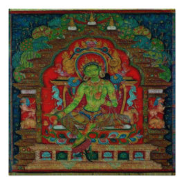 Tibetischer Buddhismus Green Tara Poster