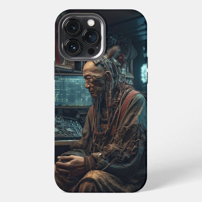 Tibetischer Cyberpunk iPhone 13 Pro Max Hülle (Rückseite)