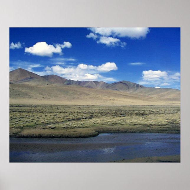 Tibetischer Hochwasserfluss und Range Poster (Vorne)