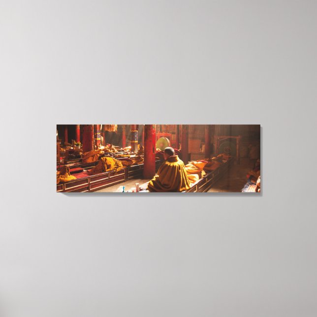 Tibetischer Mönch Leinwanddruck (Vorderseite)