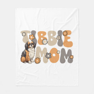 Tibetischer Spaniel Groovy Tibbie-Mama Fleecedecke