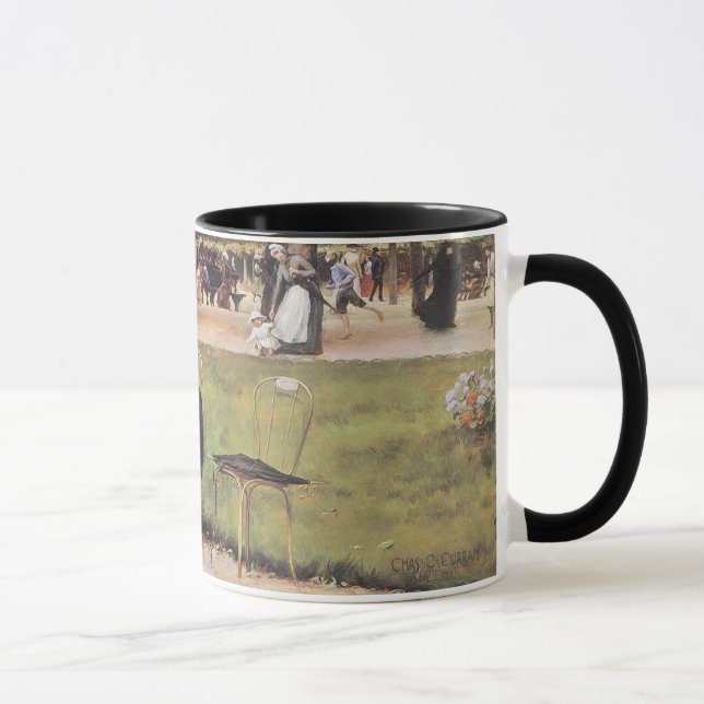 Tibetischer Spaniel im Park Tasse (Rechts)