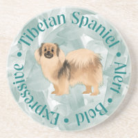 Tibetischer spanischer Untersetzer "Bold" (aquamar