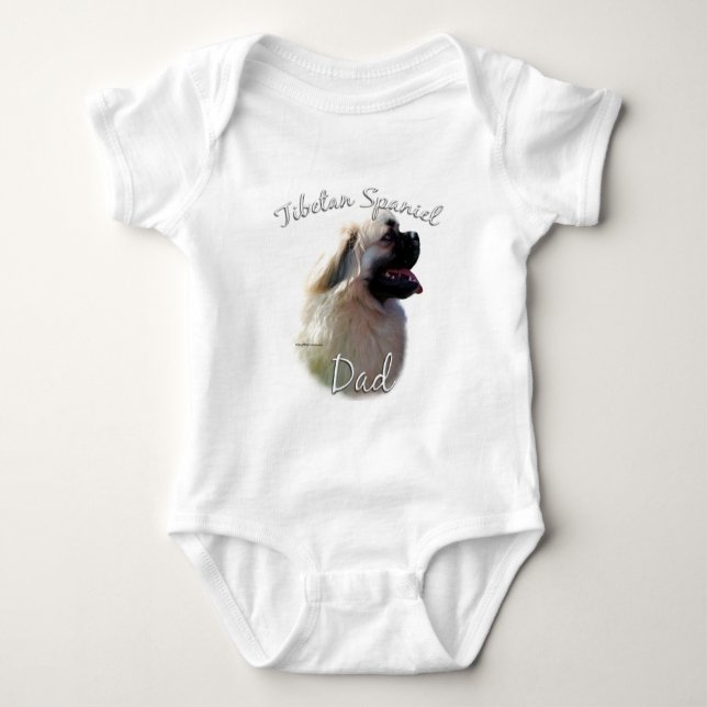 Tibetischer spanischer Vater 2 Baby Strampler (Vorderseite)