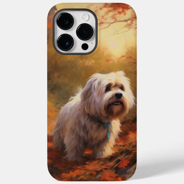 Tibetischer Terrier im Herbstfall Inspiriert Case-Mate iPhone 14 Pro Max Hülle (Rückseite)