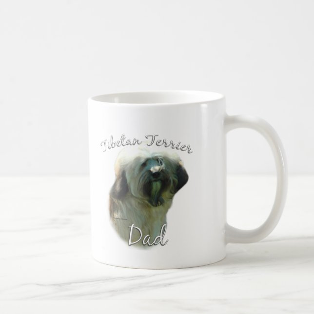 Tibetischer Terrier-Vater 2 Kaffeetasse (Rechts)