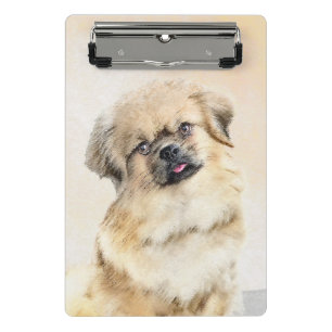 Tibetisches spanisches Gemälde - Niedliche Hundeku Mini Klemmbrett