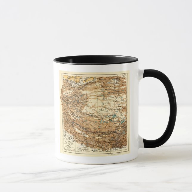 TibetPanoramakarte Tibet Tasse (Rechts)