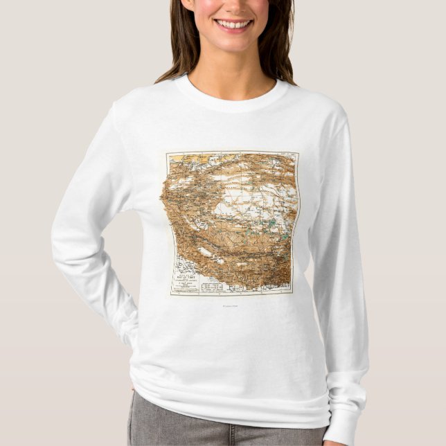 TibetPanoramic MapTibet T-Shirt (Vorderseite)