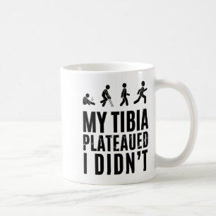 Tibia-Plateau-resiliente-Erholungs-Baseball-T-Shir Kaffeetasse