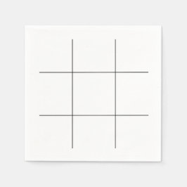 Tic Tac Toe Board Serviette