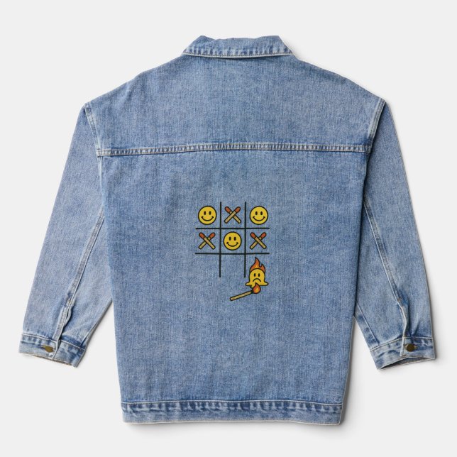 Tic Tac Toe Denim Jacket Jeansjacke (Rückseite)