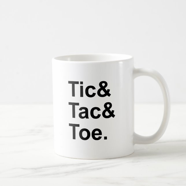 Tic Tac Toe | Fun Paper & Pencil Game Kaffeetasse (Rechts)