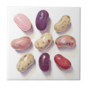 TIC TAC TOE HARICOTS GÉLATINEUX Carreau en céramiq
