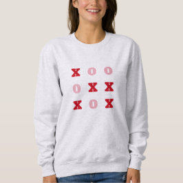 Tic-Tac-Toe Hugs and Kisses Valentines Sweatshirt