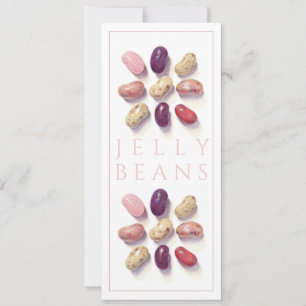 TIC TAC TOE JELLY BEANS 4x9.25 Carte plate