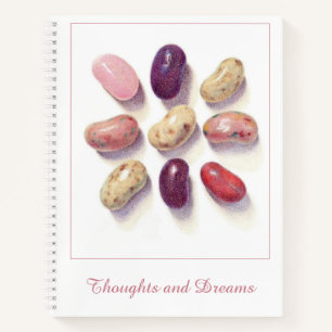 TIC TAC TOE JELLY BEANS 8,5x11 Carnet spiral