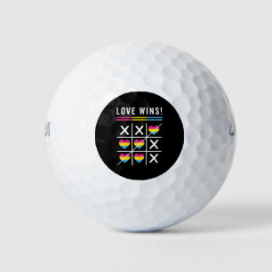 Tic Tac Toe Liebe gewinnt LGBTQ Pansexual Prix Golfball