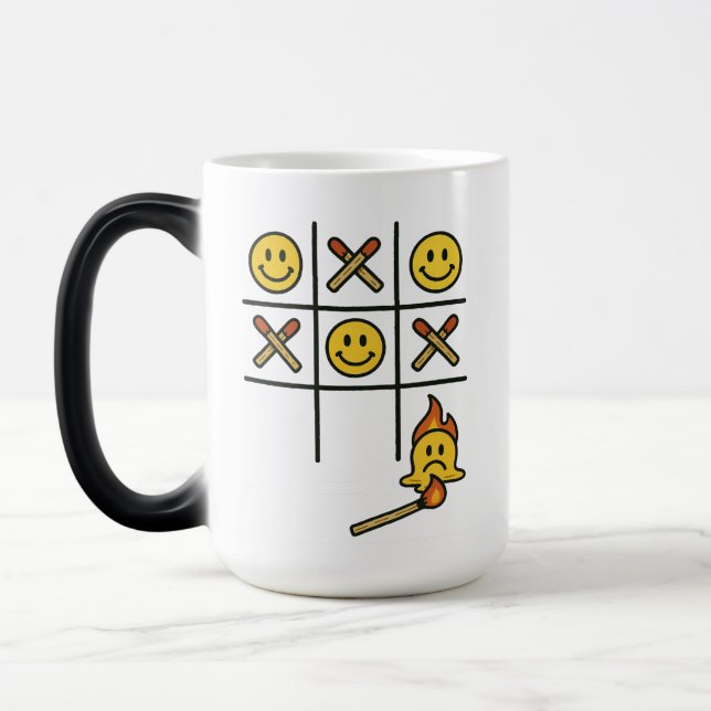 Tic Tac Toe Magic Tasse (Links)