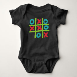 Tic-tac-toe Noughts and Crosses Baby Strampler