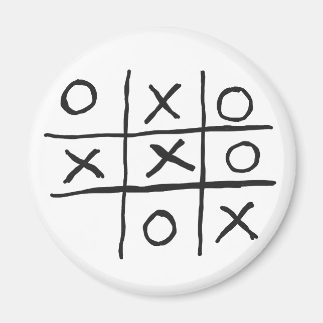 Tic-Tac-Toe Noughts and Crosses Magnet (Vorne)