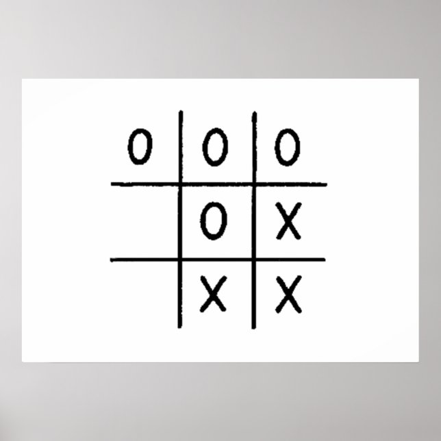 Tic-Tac-Toe Poster (Vorne)