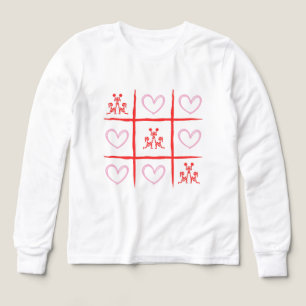 Tic-Tac-Toe Saint-Valentin Rose et Rouge Cheer