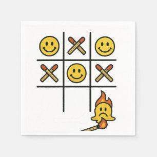Tic Tac Toe Serviette