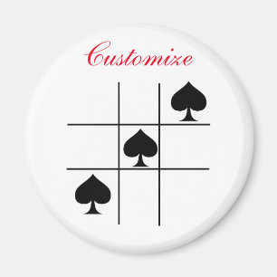 Tic Tac Toe Thunder_Cove Magnet