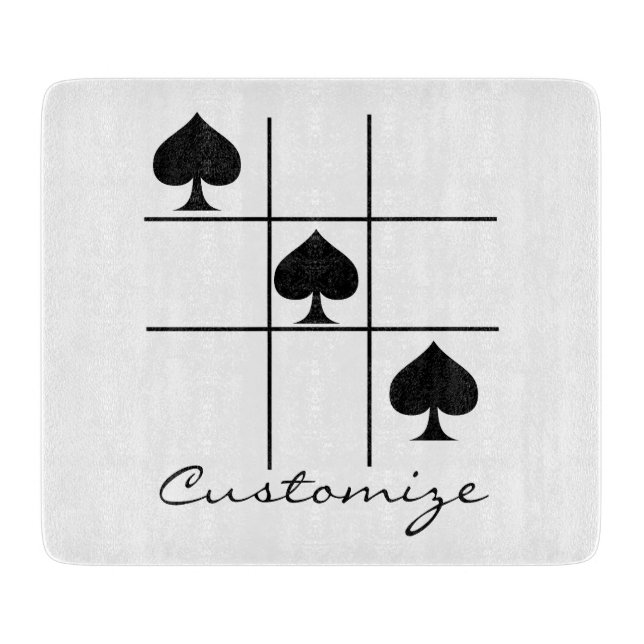 Tic Tac Toe Thunder_Cove Schneidebrett (Vorderseite)