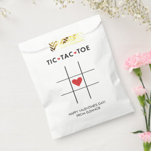 Tic Tac Toe Valentine, Kinderschule Geschenktütchen