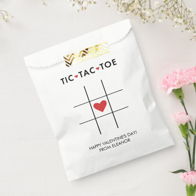 Tic Tac Toe Valentine, Kinderschule Geschenktütchen (Versiegelt)