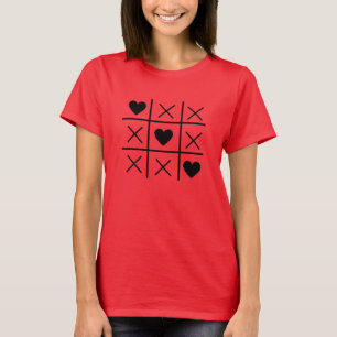 Tic tac toe Valentin's day T - Shirt