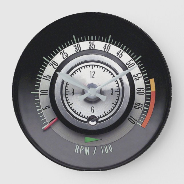 Tic-Toc-Tach GM Chevy Wall Clock Große Wanduhr (Vorderseite)