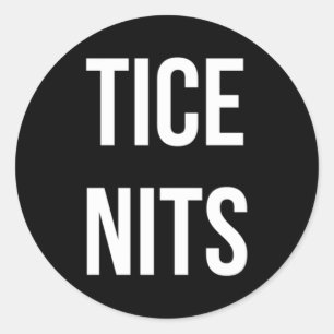 Tice Nits Runder Aufkleber