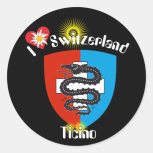 Ticino Schweiz Suisse Svizzera Svizra Aufkleber