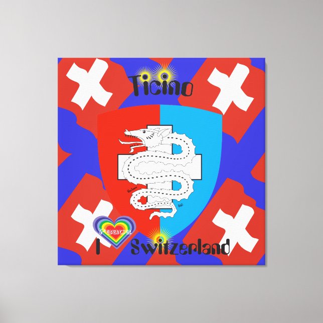 Ticino Schweiz Suisse Svizzera Svizra Leinwand (Vorderseite)